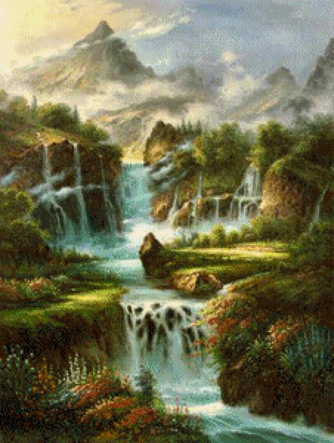 водопады - красота природы - предпросмотр