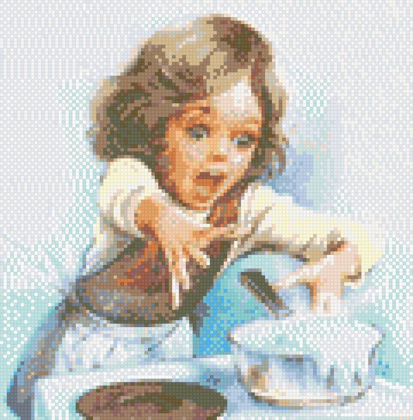 Хозяюшка - молоко, кухня, девочка - предпросмотр