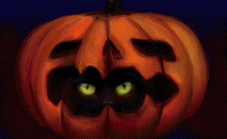 киса в тыкве - тыква, коты, кошки, домашние животные - предпросмотр