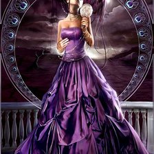 Схема вышивки «Девушка»