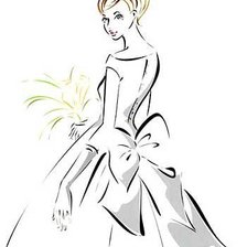 Схема вышивки «Девушка»