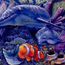 Схема вышивки «водный мир»