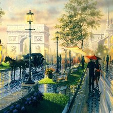 Схема вышивки «пейзаж»