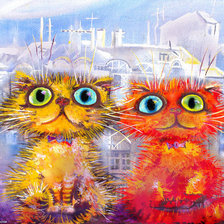 Схема вышивки «котэ»