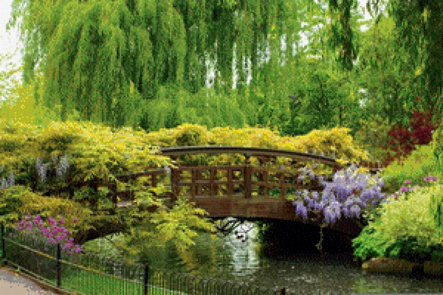 мостик - отражение, река, мостик, природа, вода - предпросмотр