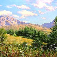 Схема вышивки «Предгорье»