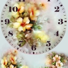 Схема вышивки «Часы»