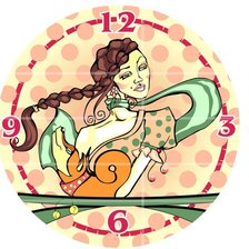 Схема вышивки «Часы»