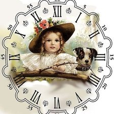 Схема вышивки «Часы»