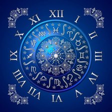 Схема вышивки «Часы»