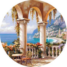 Схема вышивки «Крымское утро»