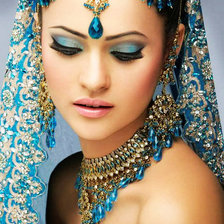 Схема вышивки «восточная красавица»