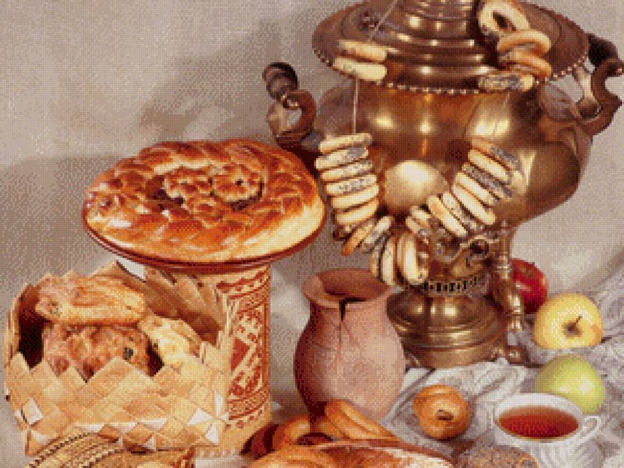 Чаепитие по-русски. - натюрморт, чаепитие, чай, самовар - предпросмотр
