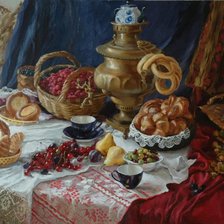 Схема вышивки «Самовар.Натюрморт.»