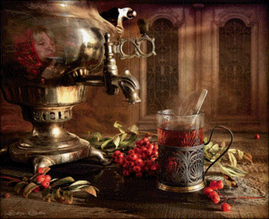 СамоварРр. - натюрморт, чай, чаепитие, самовар - предпросмотр