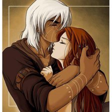 Схема вышивки «Поцелуй»