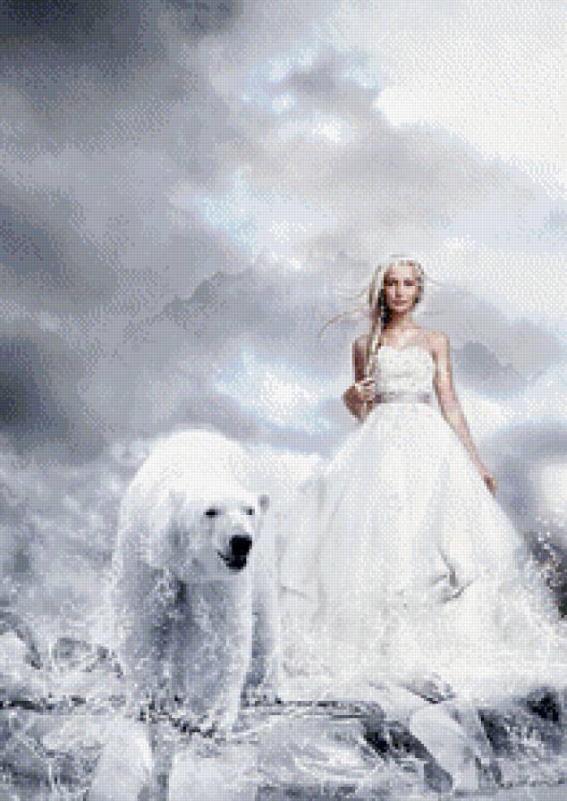 владычица севера - девушка, медведь - предпросмотр