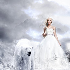 Схема вышивки «владычица севера»