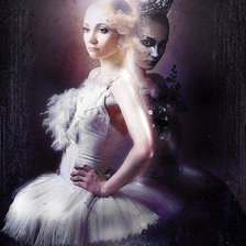 Схема вышивки «балерина»