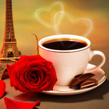 Схема вышивки «чашка кофе»