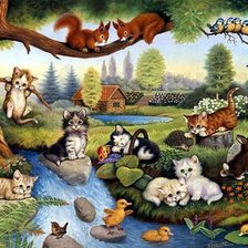 Схема вышивки «серия ,,животные"»