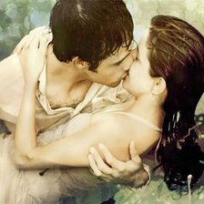 Схема вышивки «Страстный поцелуй»