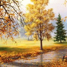 Схема вышивки «осень»