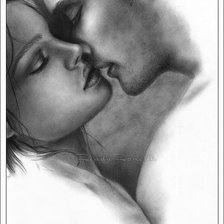 Схема вышивки «Поцелуй»