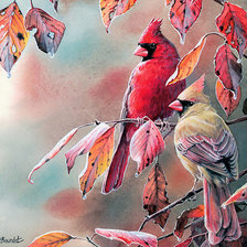 Схема вышивки «Серия "Птицы"»