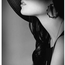 Схема вышивки «дама»