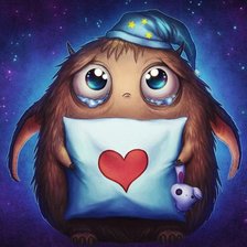 Схема вышивки «Монстрик»