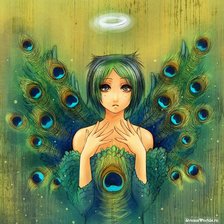 Схема вышивки «Павлин.Женский образ.»