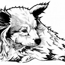 Схема вышивки «песик»