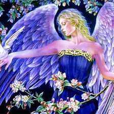 ангел в синем