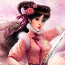 Схема вышивки «гейша4»