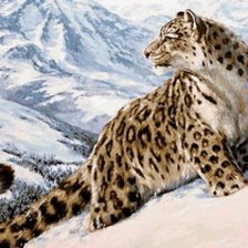 Схема вышивки «леопард вышивка»