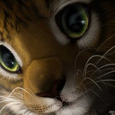 Схема вышивки «Мультяшный котик»