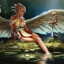 Схема вышивки «ДЕВУШКА АНГЕЛ»