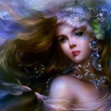 Схема вышивки «девушка»