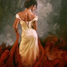 Схема вышивки «танцовщица»