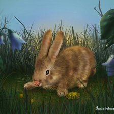 Схема вышивки «Кролик»