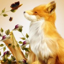 Схема вышивки «Лисенок»