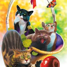 Схема вышивки «Веселая компания»