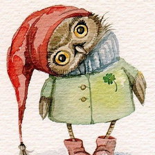 Схема вышивки «сова»