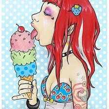 Схема вышивки «мороженное»