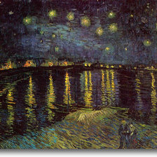 Схема вышивки «Ван Гог Звездная ночь»