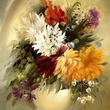 Схема вышивки «Цветы»