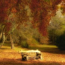 Схема вышивки «Осенний лес»