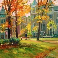 Схема вышивки «золотая осень3»