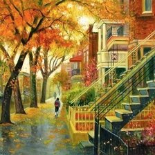 Схема вышивки «золотая осень4»